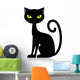 Cartoon Black Cat Wall Decal