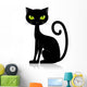 Cartoon Black Cat Wall Decal