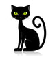 Cartoon Black Cat Wall Decal