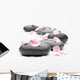 Spa Stones With Rose Wall Decal