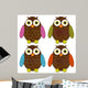 Felt Owl Set Wall Decal