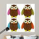 Felt Owl Set Wall Decal