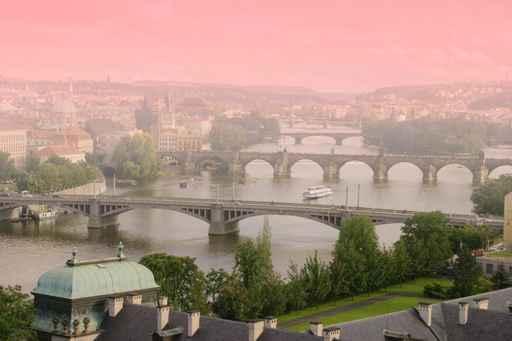 Aerial Bridges Prague Wall Decal