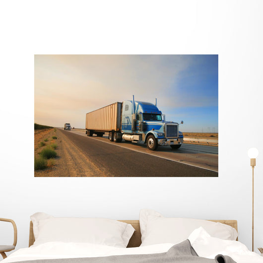 Truck Highway California Usa Wall Decal