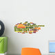 Strategy Word Cloud Colors Wall Decal