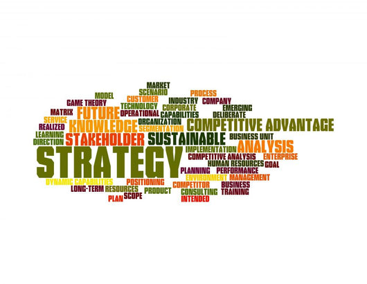 Strategy Word Cloud Colors Wall Decal