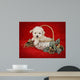 Christmas Puppy Wall Decal