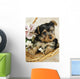 Yorkie Puppy in a Basket Wall Decal