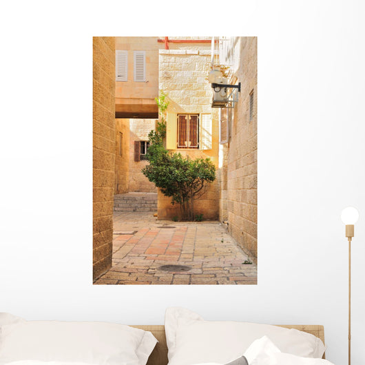 Small Yard Old City Wall Decal