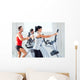 Man And Woman on Exercise Equipment Wall Decal