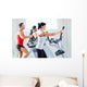 Man And Woman on Exercise Equipment Wall Decal