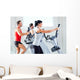 Man And Woman on Exercise Equipment Wall Decal