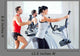 Man And Woman on Exercise Equipment Wall Decal