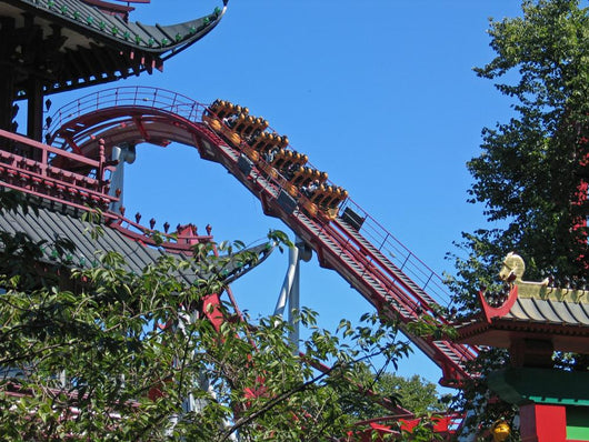 Rollercoaster Ride Tivoli Gardens Wall Decal