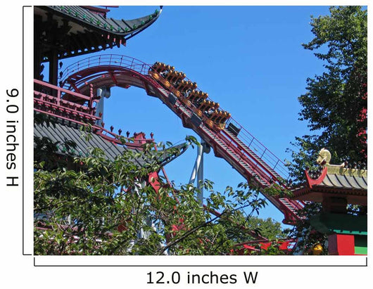 Rollercoaster Ride Tivoli Gardens Wall Decal