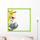 Bitmap Illustration Little Giraffe Wall Decal