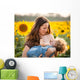 Woman Breastfeeding Baby Wall Decal