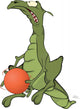 Dragon Basketball Player Cartoon Wall Decal