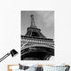 Greyscale Eiffel Tower Wall Decal
