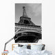 Greyscale Eiffel Tower Wall Decal