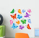Various Butterflies Collection 1 Wall Decal