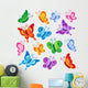 Various Butterflies Collection 1 Wall Decal