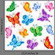 Various Butterflies Collection 1 Wall Decal
