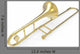 Trombone Wall Decal