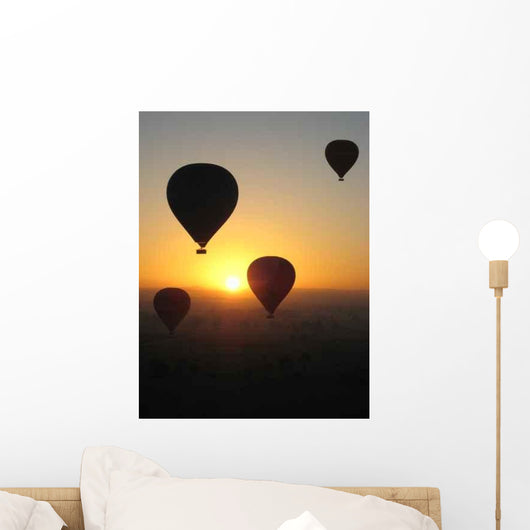Montgolfiere Au Lever Du Wall Decal