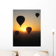 Montgolfiere Au Lever Du Wall Decal