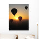 Montgolfiere Au Lever Du Wall Decal