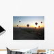 Montgolfieres Au Lever Du Wall Decal