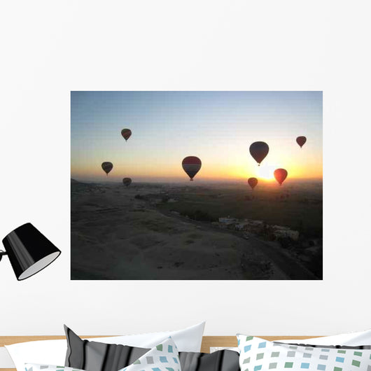 Montgolfieres Au Lever Du Wall Decal