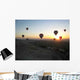 Montgolfieres Au Lever Du Wall Decal