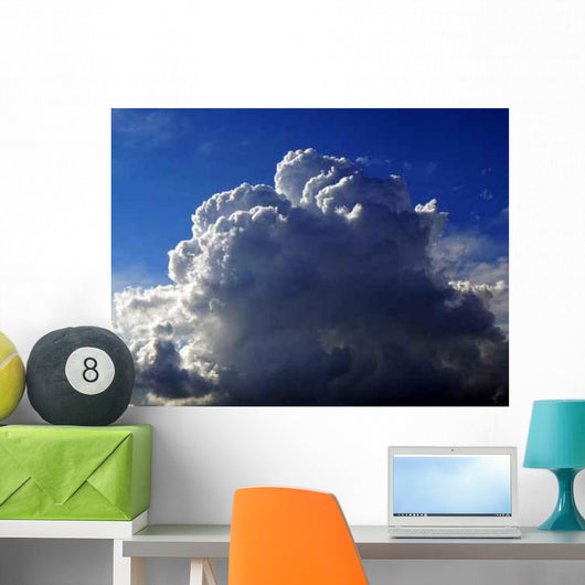Fluffy White Cumulus Cloud Wall Decal