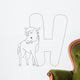 Coloring Page Horse Wall Decal