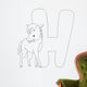 Coloring Page Horse Wall Decal