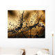 Wet Dandelion Seed Silhouette Wall Decal