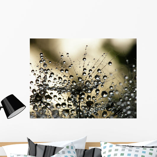 Wet Dandelion Seed Wall Decal