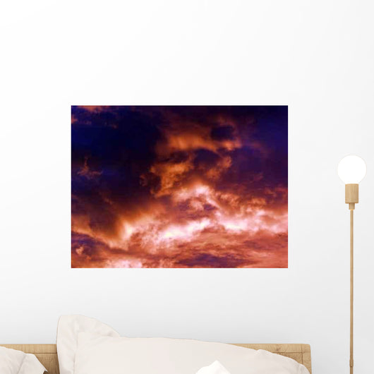 Roter Himmel Wall Decal