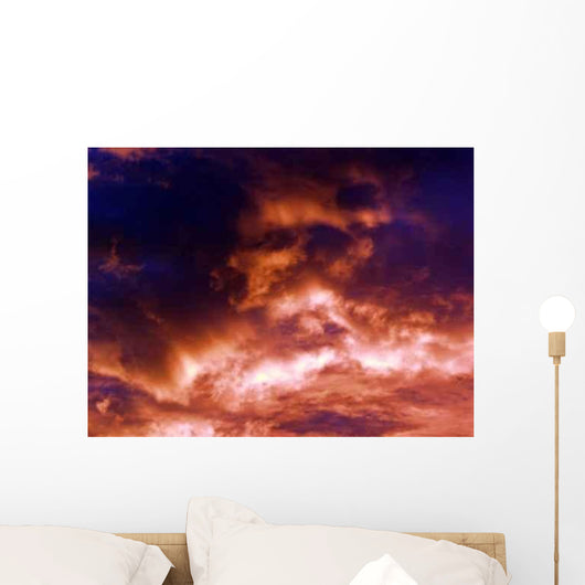 Roter Himmel Wall Decal