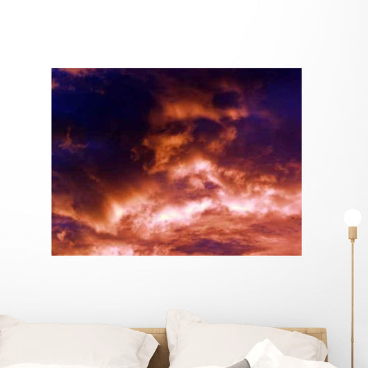 Roter Himmel Wall Decal