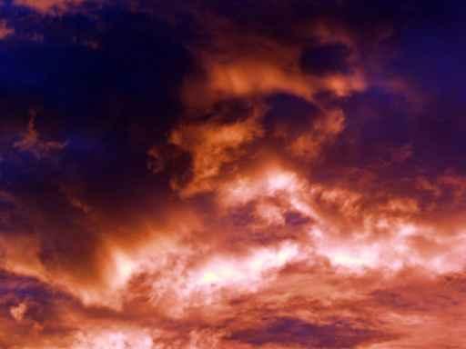 Roter Himmel Wall Decal