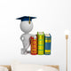 3D Small People Graduate Wall Decal