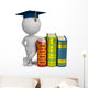 3D Small People Graduate Wall Decal