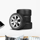 Stack Wheels Wall Decal