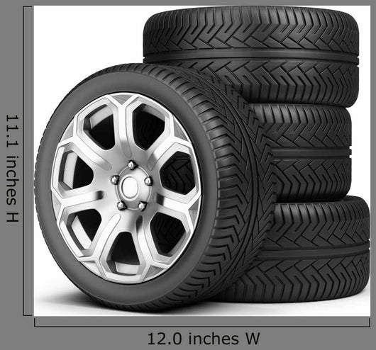 Stack Wheels Wall Decal