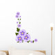 Purple Flower Illustration Wall Decal