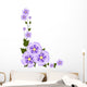 Purple Flower Illustration Wall Decal