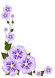 Purple Flower Illustration Wall Decal